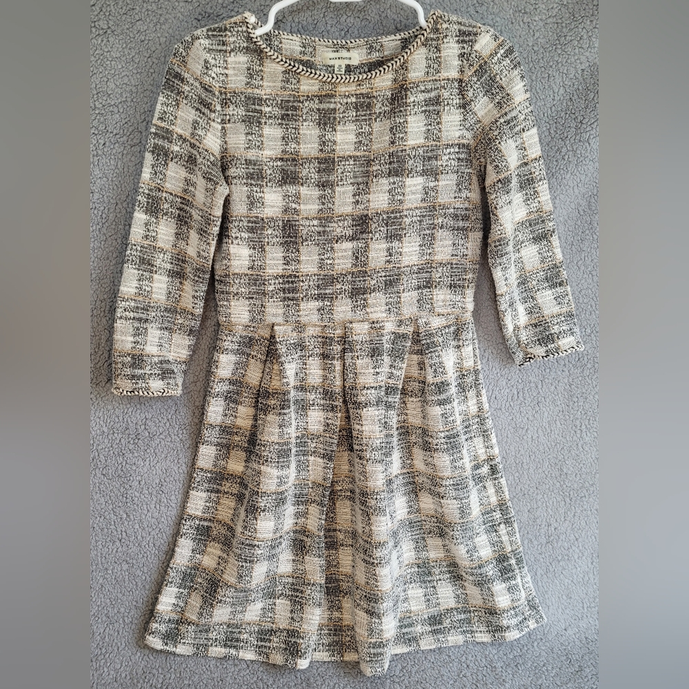 Max Studio Womens Checkered Dress XS